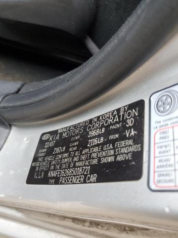 Photo 10 from auction – 2008 KIA SPECTRA5 5 with VIN KNAFE162685018721