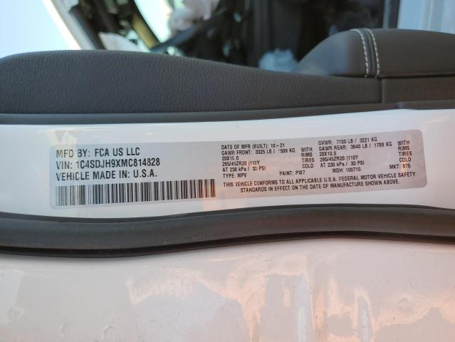 Photo 10 from auction – 2021 DODGE DURANGO SR with VIN 1C4SDJH9XMC814828