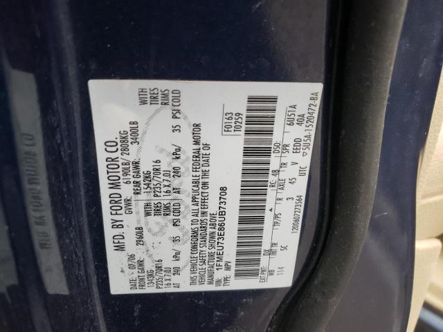 Photo 10 from auction – 2006 FORD EXPLORER X with VIN 1FMEU73E86UB73708