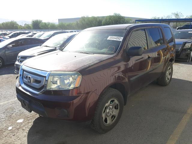 Photo 2 from auction – 2010 HONDA PILOT LX with VIN 5FNYF3H24AB021428