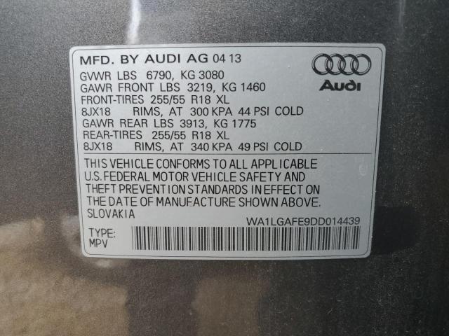 Photo 10 from auction – 2013 AUDI Q7 PREMIUM with VIN WA1LGAFE9DD014439