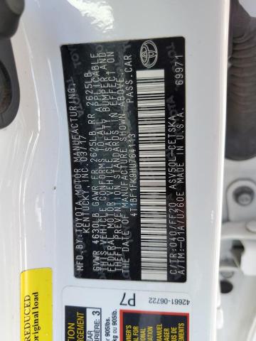 Photo 10 from auction – 2017 TOYOTA CAMRY LE with VIN 4T1BF1FK9HU764113