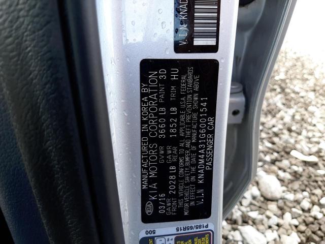 Photo 10 from auction – 2016 KIA RIO LX with VIN KNADM4A31G6001541