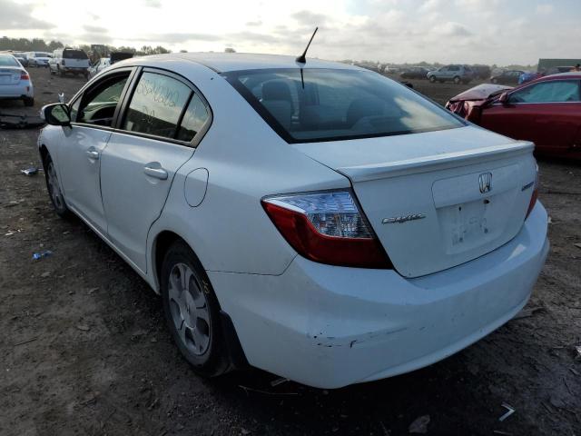 Photo 3 from auction – 2012 HONDA CIVIC HYBR with VIN JHMFB4F28CS008617