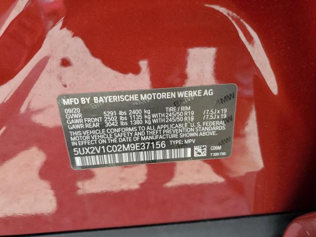 Photo 10 from auction – 2021 BMW X4 XDRIVE3 with VIN 5UX2V1C02M9E37156