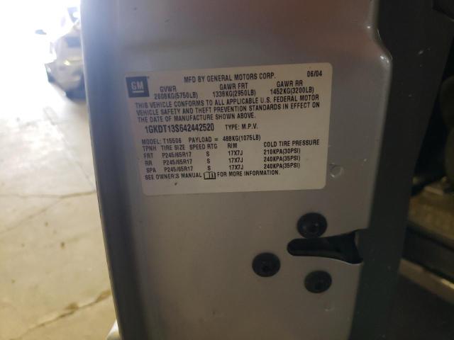 Photo 10 from auction – 2004 GMC ENVOY with VIN 1GKDT13S642442520