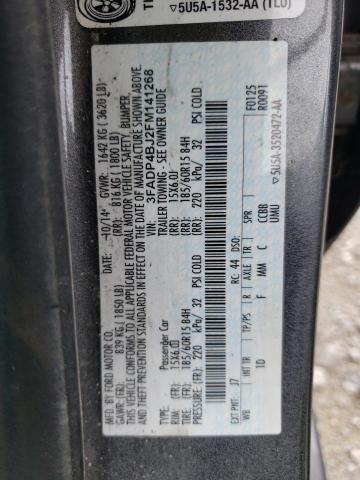 Photo 10 from auction – 2015 FORD FIESTA SE with VIN 3FADP4BJ2FM141268