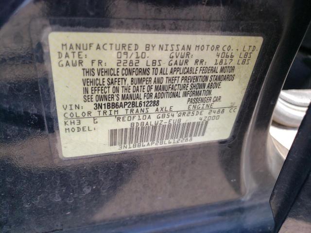 Photo 10 from auction – 2011 NISSAN SENTRA SE- with VIN 3N1BB6AP2BL612288