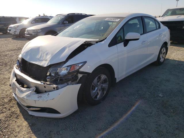 Photo 2 from auction – 2014 HONDA CIVIC LX with VIN 19XFB2F5XEE262075