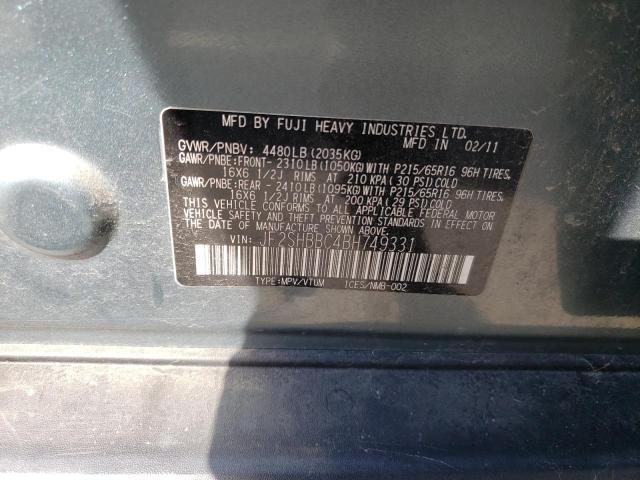 Photo 10 from auction – 2011 SUBARU FORESTER 2 with VIN JF2SHBBC4BH749331