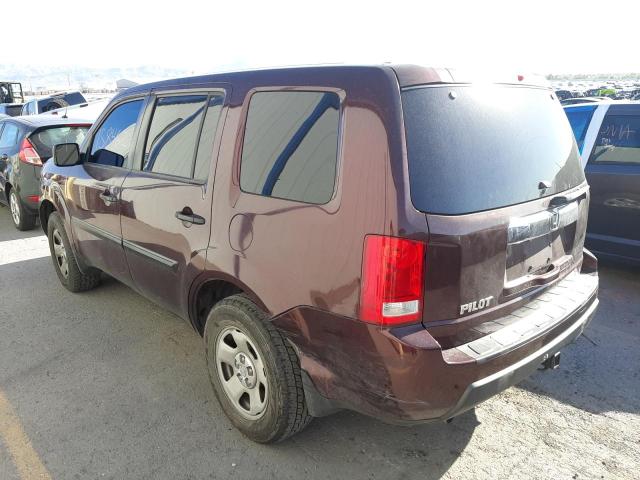 Photo 3 from auction – 2010 HONDA PILOT LX with VIN 5FNYF3H24AB021428