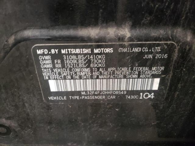 Photo 10 from auction – 2017 MITSUBISHI MIRAGE G4 with VIN ML32F4FJ0HHF08549