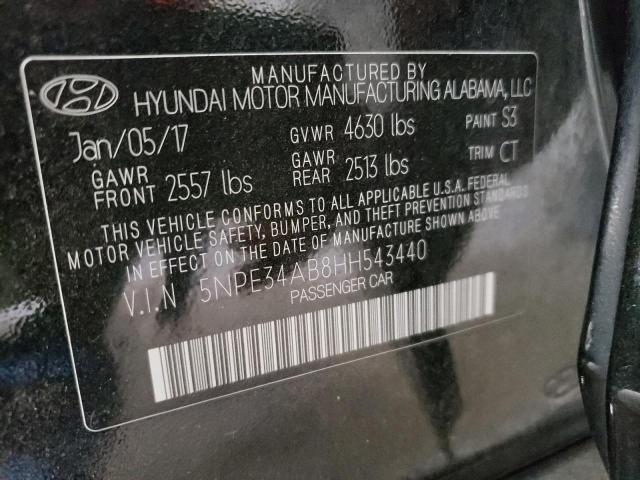 Photo 10 from auction – 2017 HYUNDAI SONATA SPO with VIN 5NPE34AB8HH543440
