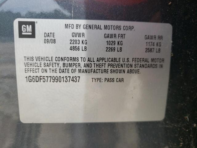 Photo 10 from auction – 2009 CADILLAC CTS with VIN 1G6DF577990137437