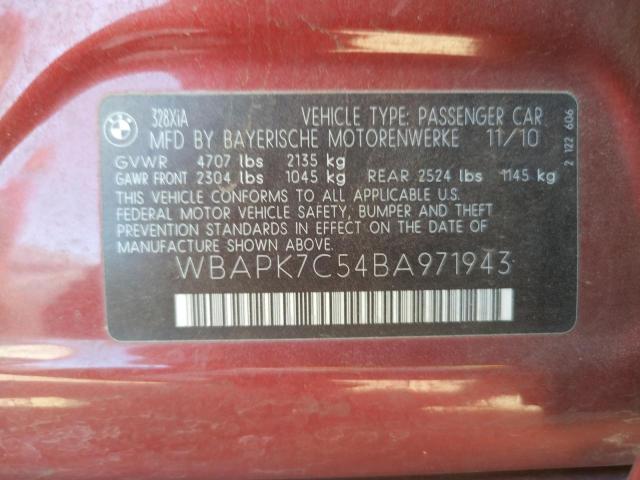 Photo 10 from auction – 2011 BMW 328 XI with VIN WBAPK7C54BA971943
