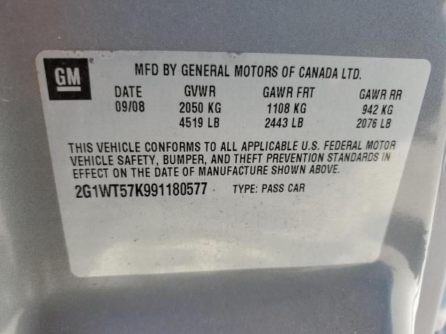 Photo 10 from auction – 2009 CHEVROLET IMPALA 1LT with VIN 2G1WT57K991180577