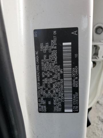 Photo 10 from auction – 2013 TOYOTA RAV4 LIMIT with VIN 2T3DFREV7DW017629