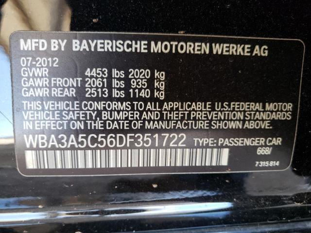 Photo 10 from auction – 2013 BMW 328 I with VIN WBA3A5C56DF351722