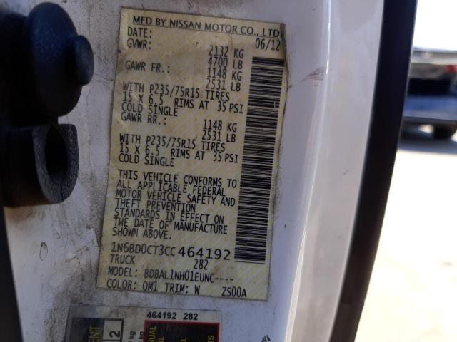 Photo 10 from auction – 2012 NISSAN FRONTIER S with VIN 1N6BD0CT3CC464192