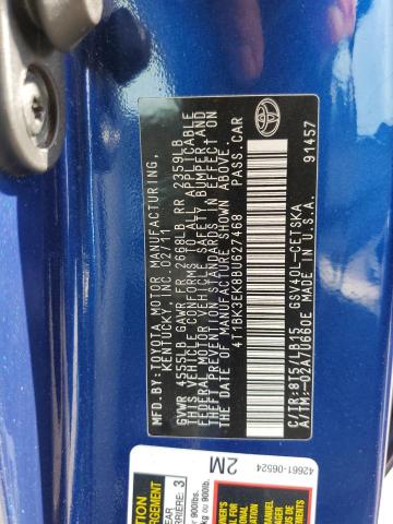 Photo 10 from auction – 2011 TOYOTA CAMRY SE with VIN 4T1BK3EK8BU627468