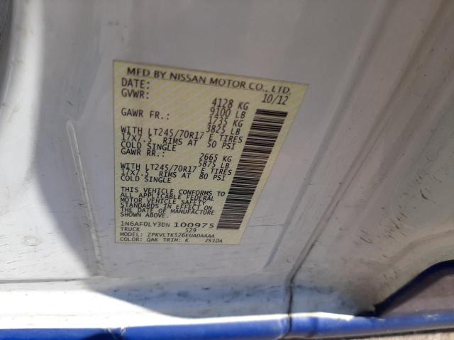Photo 10 from auction – 2013 NISSAN NV 2500 with VIN 1N6AF0LY3DN100975