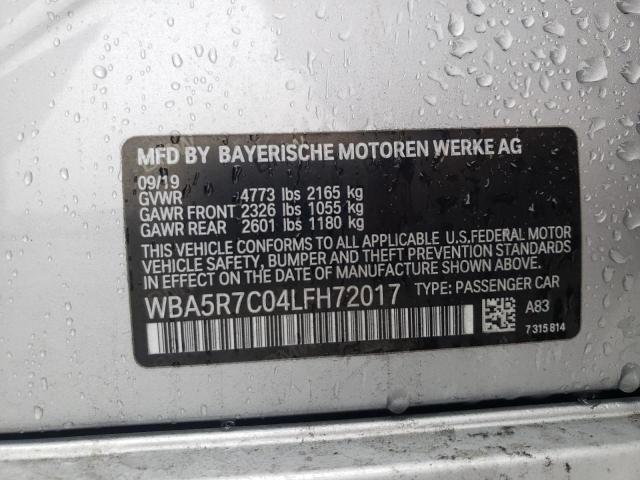 Photo 10 from auction – 2020 BMW 330XI with VIN WBA5R7C04LFH72017