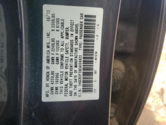 Photo 10 from auction – 2014 HONDA ACCORD LX with VIN 1HGCR2F36EA008820