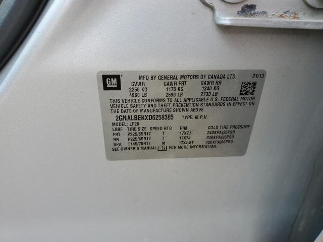Photo 10 from auction – 2013 CHEVROLET EQUINOX LS with VIN 2GNALBEKXD6258385