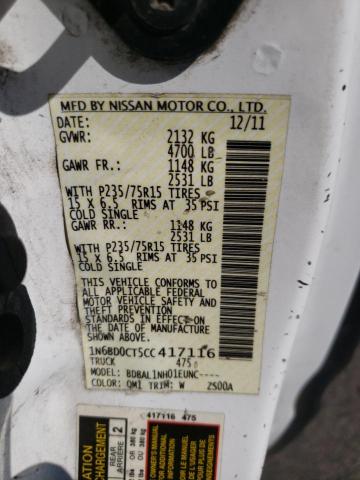 Photo 10 from auction – 2012 NISSAN FRONTIER S with VIN 1N6BD0CT5CC417116