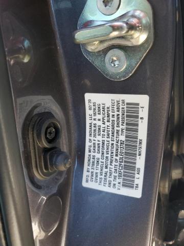 Photo 10 from auction – 2020 HONDA CIVIC LX with VIN 19XFC2F63LE013782