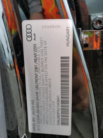 Photo 10 from auction – 2018 AUDI A3 PREMIUM with VIN WAUJ8GFF6J1043641