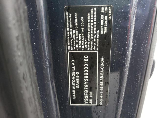 Photo 10 from auction – 2009 SAAB 9-3 2.0T with VIN YS3FB79Y396000180