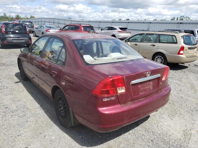 Photo 3 from auction – 2002 HONDA CIVIC LX with VIN 1HGES16582L023554