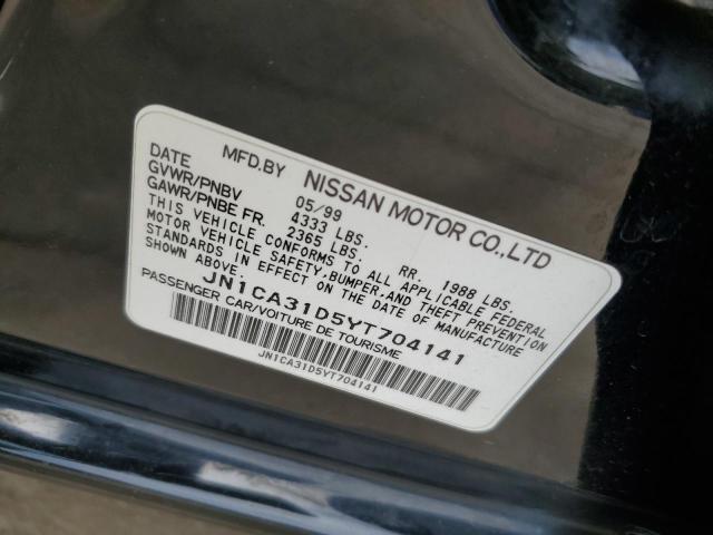 Photo 10 from auction – 2000 NISSAN MAXIMA GLE with VIN JN1CA31D5YT704141