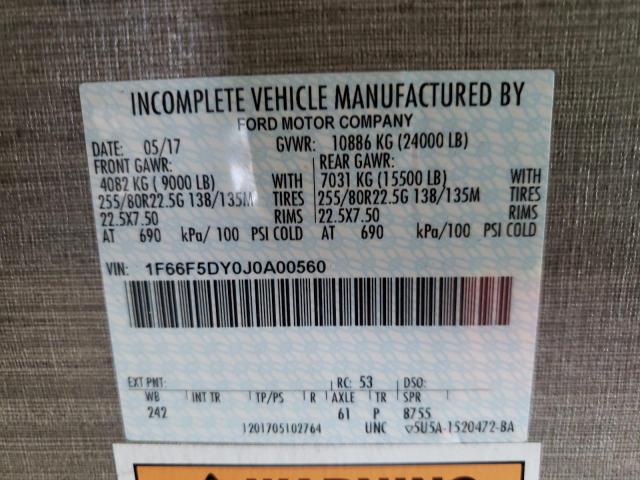 Photo 10 from auction – 2018 FLEETWOOD RV with VIN 1F66F5DY0J0A00560