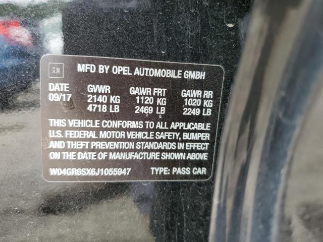 Photo 10 from auction – 2018 BUICK REGAL ESSE with VIN W04GR6SX6J1055947