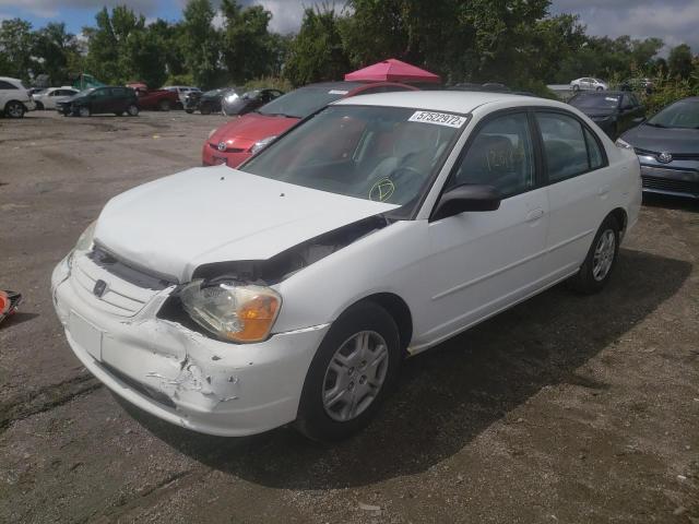 Photo 2 from auction – 2002 HONDA CIVIC LX with VIN 2HGES16542H539956