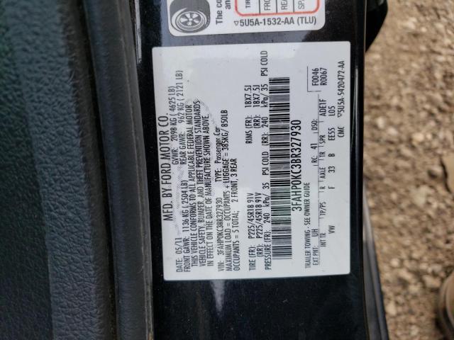 Photo 10 from auction – 2011 FORD FUSION SPO with VIN 3FAHP0KC3BR327930