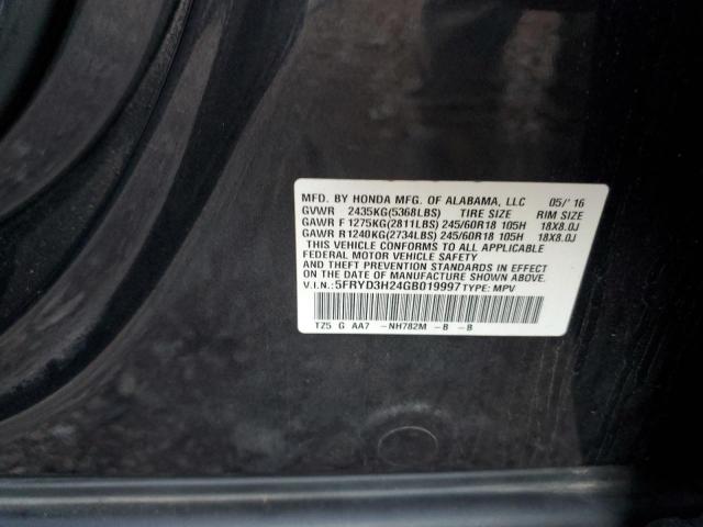 Photo 10 from auction – 2016 ACURA MDX with VIN 5FRYD3H24GB019997