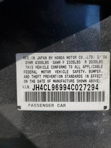 Photo 10 from auction – 2004 ACURA TSX with VIN JH4CL96994C027294