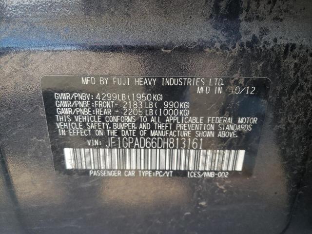 Photo 10 from auction – 2013 SUBARU IMPREZA PR with VIN JF1GPAD66DH813161
