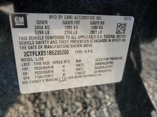 Photo 10 from auction – 2011 GMC TERRAIN SL with VIN 2CTFLXE51B6235200