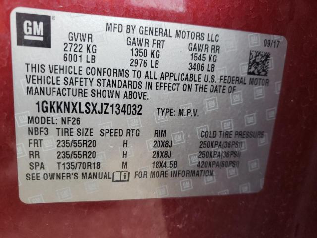 Photo 10 from auction – 2018 GMC ACADIA with VIN 1GKKNXLSXJZ134032