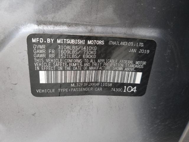 Photo 10 from auction – 2019 MITSUBISHI MIRAGE G4 with VIN ML32F3FJXKHF11038