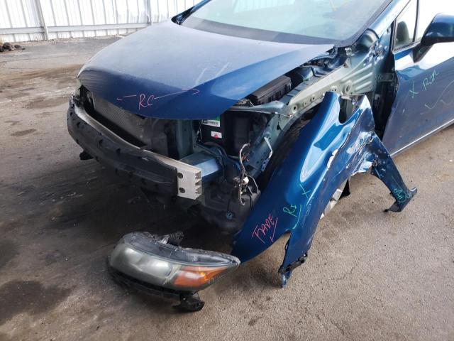 Photo 9 from auction – 2012 HONDA CIVIC LX with VIN 19XFB2F59CE367347