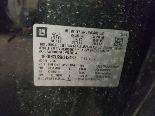 Photo 10 from auction – 2017 GMC ACADIA DEN with VIN 1GKKNXLS9HZ124943