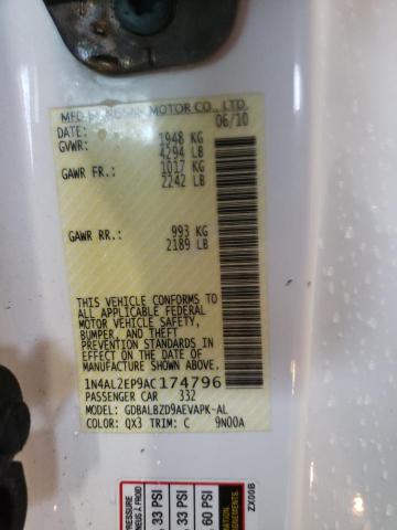 Photo 10 from auction – 2010 NISSAN ALTIMA S with VIN 1N4AL2EP9AC174796