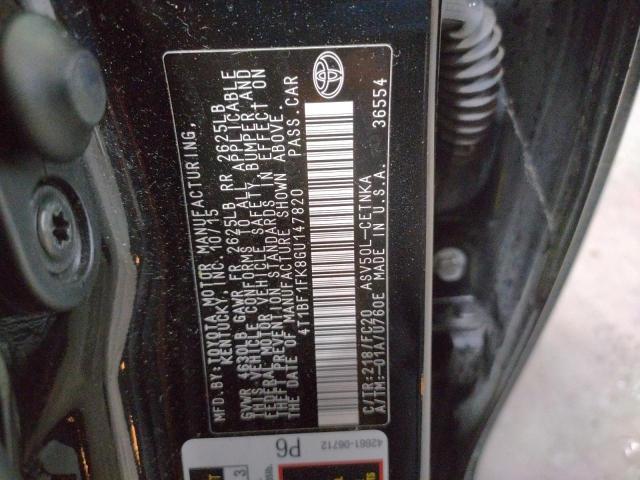 Photo 10 from auction – 2016 TOYOTA CAMRY LE with VIN 4T1BF1FK8GU147820