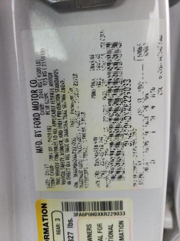 Photo 10 from auction – 2019 FORD FUSION SE with VIN 3FA6P0HDXKR229033