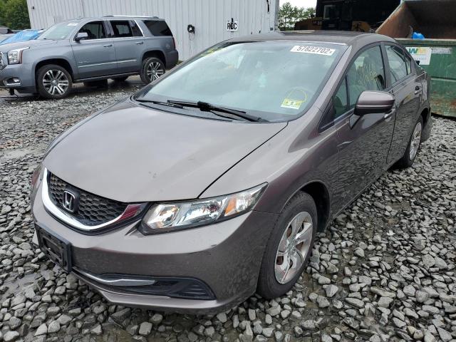 Photo 2 from auction – 2014 HONDA CIVIC LX with VIN 19XFB2F56EE256192